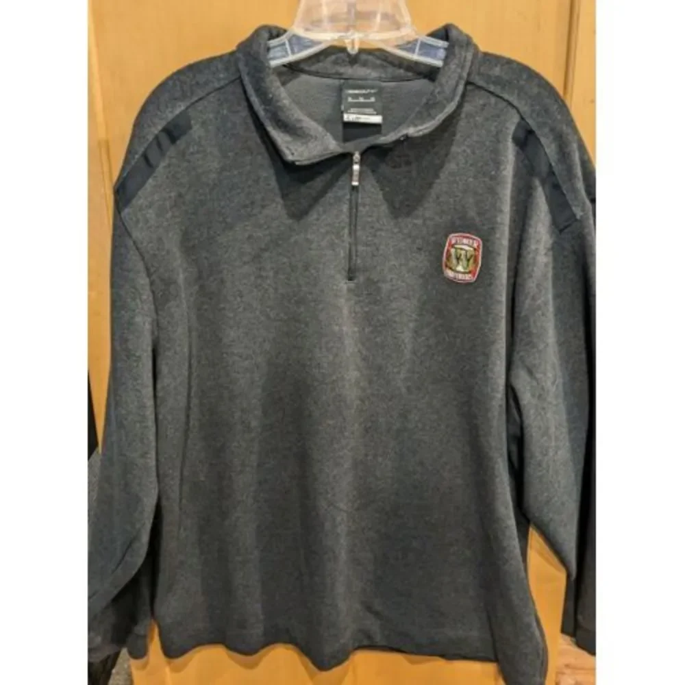 Nike Sweatshirt Mens XXL Golf Hoodie Full Zip Dri Fit Therma Golfer Widmer Beer - Picture 1 of 5